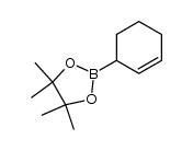 2-(cyclohex-2-en-1-yl)-4,4,5,5-tetramethyl-1,3,2-dioxaborolane结构式