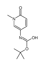 1-甲基-6-氧代-1,6-二氢吡啶-3-基氨基甲酸叔丁酯结构式