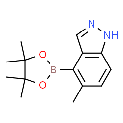 5-甲基吲唑-4-硼酸频哪醇酯结构式
