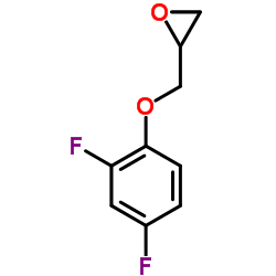 2-((2,4-二氟苯氧基)甲基)环氧乙烷结构式