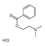 2-(benzenecarbonothioyloxy)ethyl-dimethylazanium,chloride Structure