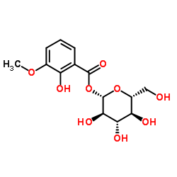 2-Hydroxy-3-methoxybenzoic acid glucose ester Structure