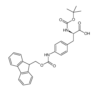 Boc-D-4-(9-芴甲氧羰基氨基)苯丙氨酸图片