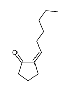 2-亚己基环戊酮结构式