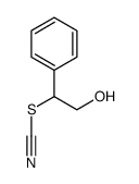 (2-hydroxy-1-phenylethyl) thiocyanate结构式