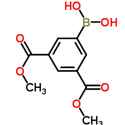 [3,5-二(甲氧羰基)苯基]硼酸结构式