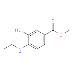 3-羟基-4-(乙氨基)苯甲酸甲酯结构式