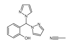 acetonitrile,2-[di(pyrazol-1-yl)methyl]phenol Structure
