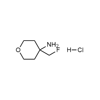 4-(Fluoromethyl)tetrahydro-2H-pyran-4-amine hydrochloride Structure