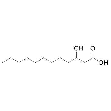 (±)-3-羟基月桂酸结构式