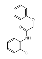 N-(2-chlorophenyl)-2-phenoxy-acetamide结构式