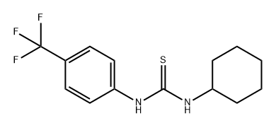Thiourea, N-cyclohexyl-N'-[4-(trifluoromethyl)phenyl]- Structure