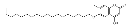 4-hydroxy-7-methyl-6-octadecoxychromen-2-one Structure