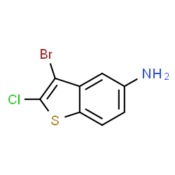 3-溴-2-氯苯并[B]噻吩-5-胺结构式