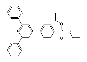 4-(4-diethoxyphosphorylphenyl)-2,6-dipyridin-2-ylpyridine Structure