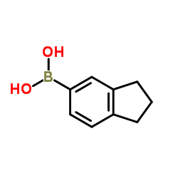 2,3-Dihydro-1H-inden-5-ylboronic acid structure
