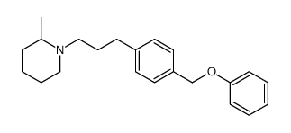 2-Methyl-1-(3-(p-phenoxymethylphenyl)propyl)piperidine Structure