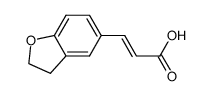 (Z)-3-(2,3-二氢苯并呋喃-5-基)丙烯酸结构式