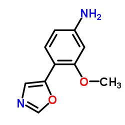 5-(4-氨基-2-甲氧基苯)噁唑结构式