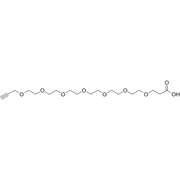 Propargyl-PEG7-acid Structure