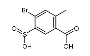 2-bromo-4-methyl-5-carboxybenzenesulfinic acid Structure