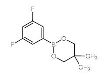 3,5-二氟苯硼酸新戊基乙醇酯结构式