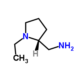 -2-(氨甲基)-1-乙基吡咯烷结构式