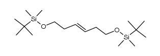trans-1,6-bis(tert-butyldimethylsilyloxy)-3-hexene结构式
