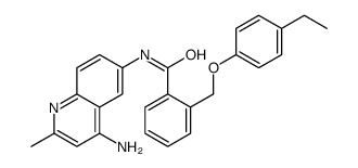 N-(4-氨基-2-甲基-6-喹啉)-2-[(4-乙基苯氧基)甲基]苯甲酰胺结构式