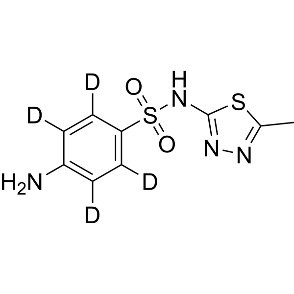 磺胺甲二唑-d4-1结构式