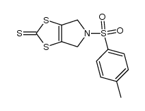 4,6-dihydro-N-tosyl-(1,3)-dithiolo[4,5-c]pyrrole-2-thione结构式