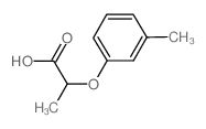 2-(3-甲基苯氧基)丙酸结构式