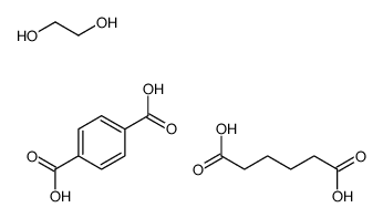 1,4-苯二甲酸与1,2-乙二醇和己二酸的聚合物结构式