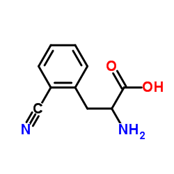 DL-2-氰基苯丙氨酸结构式