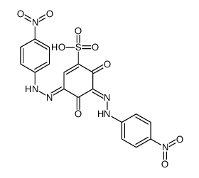 2,4-Dihydroxy-3,5-bis[(4-nitrophenyl)azo]benzenesulfonic acid结构式