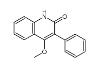 4-methoxy-3-phenyl-2(1H)-quinolone结构式