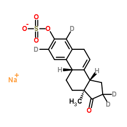 Equilin 3-Sulfate-d4 sodium salt Structure