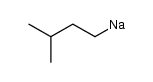 isopentyl sodium Structure