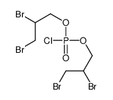 1,2-dibromo-3-[chloro(2,3-dibromopropoxy)phosphoryl]oxypropane结构式
