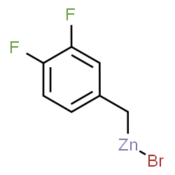 3,4-Difluorobenzylzinc bromide Structure