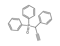 diphenyl(1-phenylprop-2-yn-1-yl)phosphine oxide Structure
