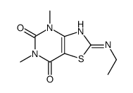 2-(ethylamino)-4,6-dimethyl-[1,3]thiazolo[4,5-d]pyrimidine-5,7-dione结构式