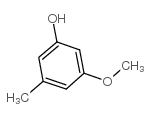 3-甲氧基-5-甲基苯酚结构式