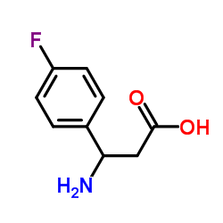 3-Amino-3-(4-fluorophenyl)propionic acid Structure