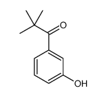 1-(3-hydroxyphenyl)-2,2-dimethylpropan-1-one结构式