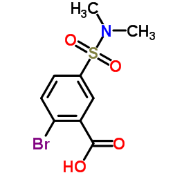 2-溴-5-[(二甲基氨基)磺酰基]苯甲酸结构式