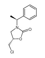 (5S,1'S)-5-chloromethyl-3-(1'-phenylethyl)-2-oxazolidinone结构式