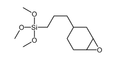 3-[3-(三甲氧基甲硅烷基)丙基]-7-噁双环[4.1.0]庚烷结构式