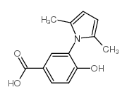 3-(2,5-二甲基-1H-吡咯-1-基)-4-羟基苯甲酸结构式