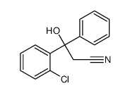 1-(邻氯苯基)-2-氰基-1-苯基-乙醇结构式
